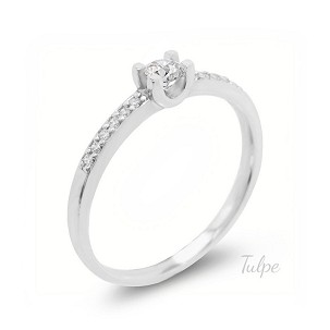 Eljegyzési brilles gyűrű - TND307  