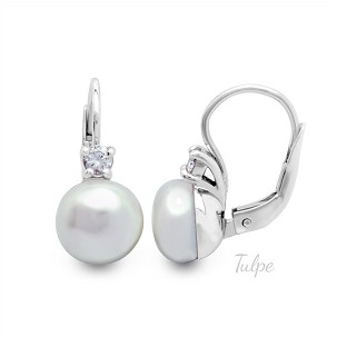 Fülbevaló gyönggyel és gyémánttal - TFD600