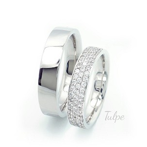 Karikagyűrű pár kövekkel- TKG511