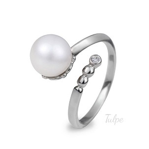 Nyitott gyöngyös-brilles gyűrű - TND345