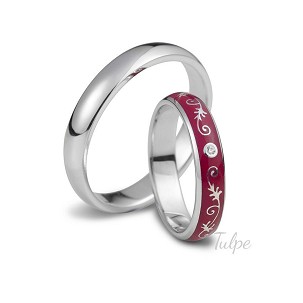 Karikagyűrű pár barokk mintával- TKG526