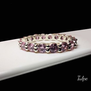 Körbe köves pink gyűrű - TN904