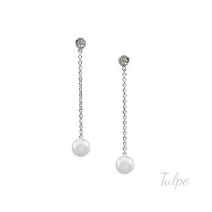 Gyémánt-gyöngy fülbevaló - TFD663