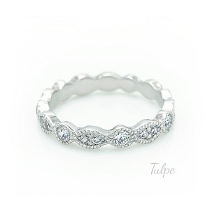 Körbe köves gyűrű - T326